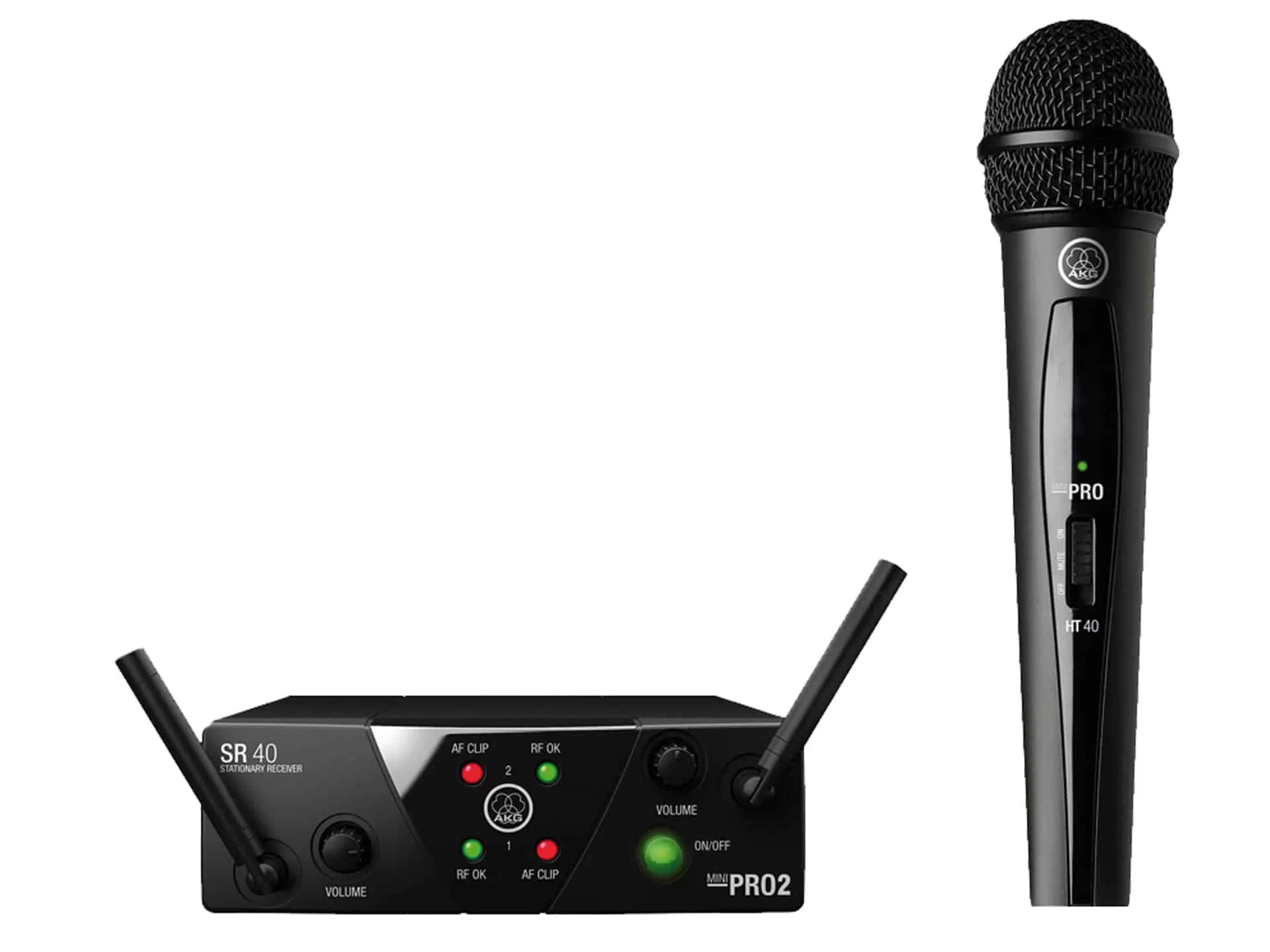 AKG WMS 40 Mini Vocal belaidis mikrofonas - aukštos kokybės belaidis sprendimas jūsų vokalui. Patikrinkite mūsų pasiūlymus šiam puikiam mikrofonui!