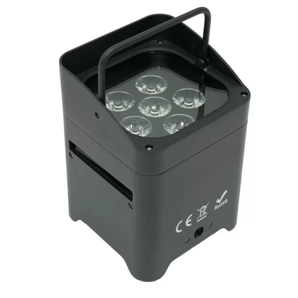 LED PAR Battery Wireless 6x18W Akumuliatorinio Prožektoriaus Nuoma